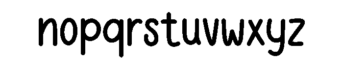 Stand by me Font LOWERCASE