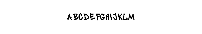 Standing Mirror Font UPPERCASE