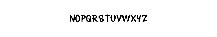 Standing Mirror Font LOWERCASE