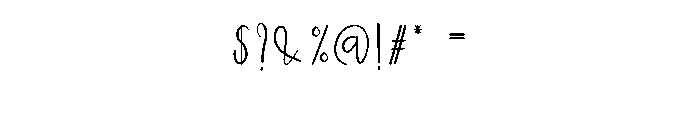 Standing Waiting Font OTHER CHARS