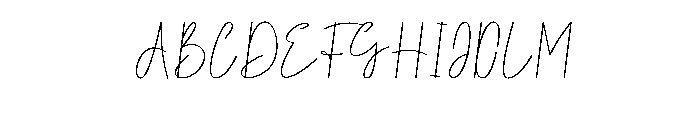 Standing Waiting Font UPPERCASE