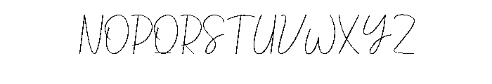Standing Waiting Font UPPERCASE