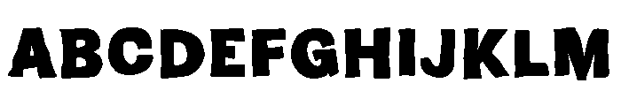 Standout Borderline Font UPPERCASE