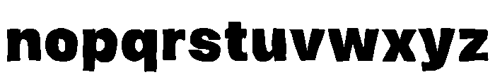 Standout Borderline Font LOWERCASE