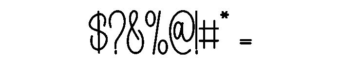 Stanting Font OTHER CHARS