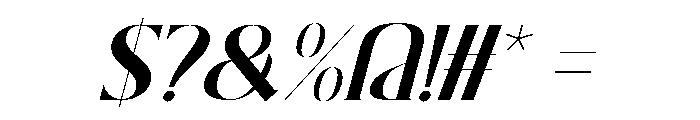 Stanza Italic Font OTHER CHARS