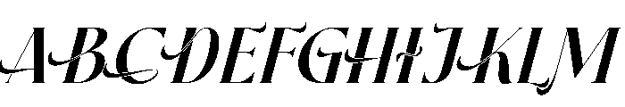 Stanza Italic Font UPPERCASE