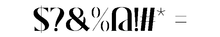 Stanza Regular Font OTHER CHARS