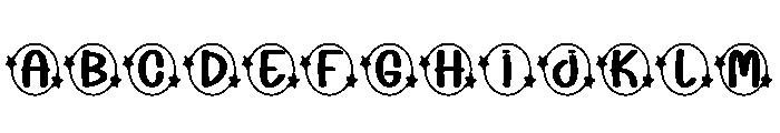 Star Bling Font UPPERCASE