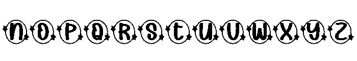 Star Bling Font LOWERCASE