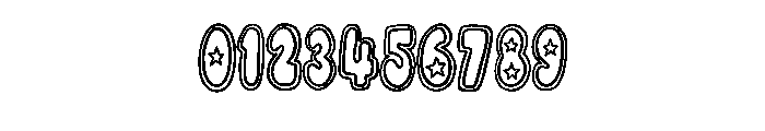 Star Bubble Retro By Sq Regular Font OTHER CHARS