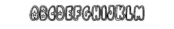 Star Bubble Retro By Sq Regular FONT