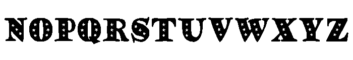 Star Christmas Regular Font LOWERCASE