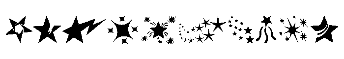 Star Glow Font OTHER CHARS