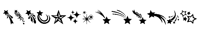Star Glow Font LOWERCASE