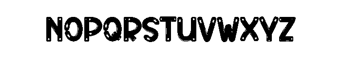 Star Monday Font LOWERCASE
