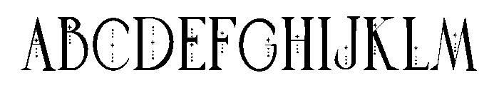 Star Tarot Font UPPERCASE