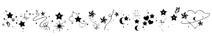 Star Tattoo Font UPPERCASE