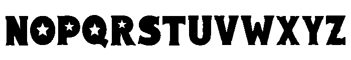 Star and Stripes Font LOWERCASE