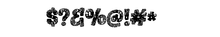 Star line Patriotic Font OTHER CHARS
