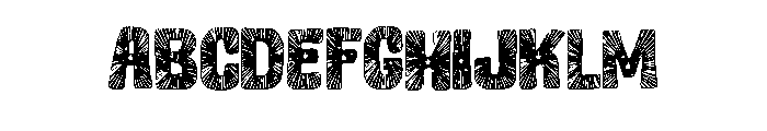 Star line Patriotic Font UPPERCASE