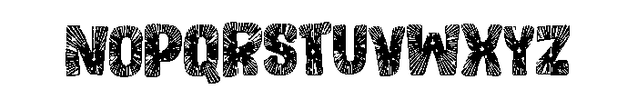 Star line Patriotic Font LOWERCASE