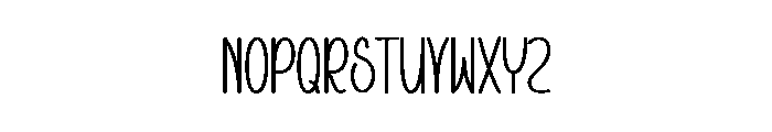Starbeam Font LOWERCASE