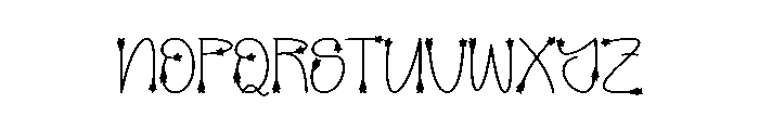 Starboy Ornament Font LOWERCASE