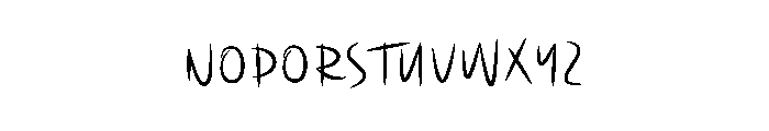 Starboy Writter Font LOWERCASE
