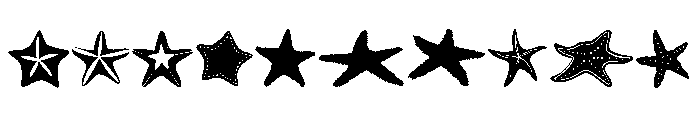 Starfish Summer Collection Font OTHER CHARS