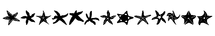 Starfish Summer Collection Font LOWERCASE