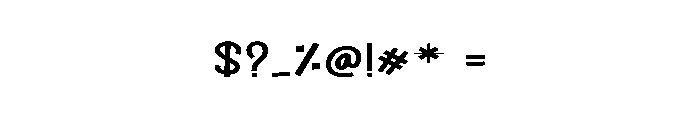 Starkids Font OTHER CHARS