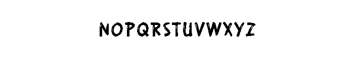 Starkids Font LOWERCASE