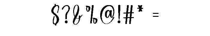 Starlight Handmade Font OTHER CHARS