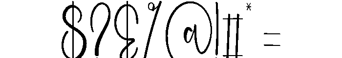 Starlight Holiday Font OTHER CHARS