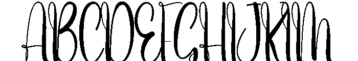 Starlight Holiday Font UPPERCASE