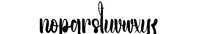 Starlight Holiday Font LOWERCASE