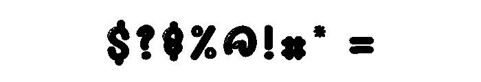 Stars Bubble Font OTHER CHARS