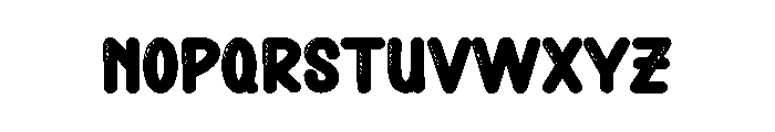 Stars Bubble Font LOWERCASE