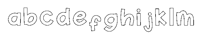 Stars Twinkle Outline FONT