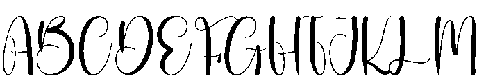 Stars Written Font UPPERCASE