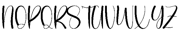 Stars Written Font UPPERCASE