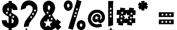 Starshine Display Font OTHER CHARS