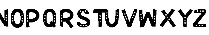 Starshine Display Font UPPERCASE