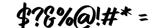 Start Gater Font OTHER CHARS