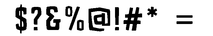 Static Panic Regular Font OTHER CHARS