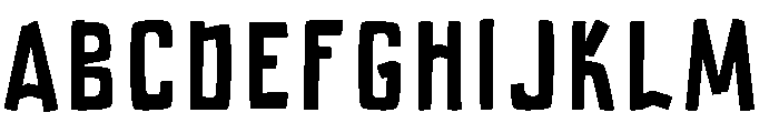 Static Panic Regular Font UPPERCASE