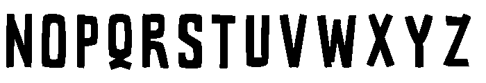 Static Panic Regular Font UPPERCASE