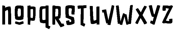 Static Panic Regular Font LOWERCASE