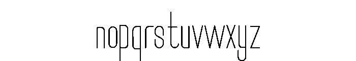 StaticFont Font LOWERCASE
